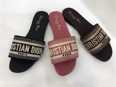 cristian dior slipper|Christian Dior female slippers.